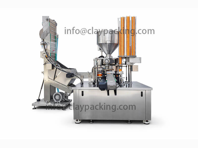 Automatic Play-Doh Cup Extruding, Filling and Capping Machine